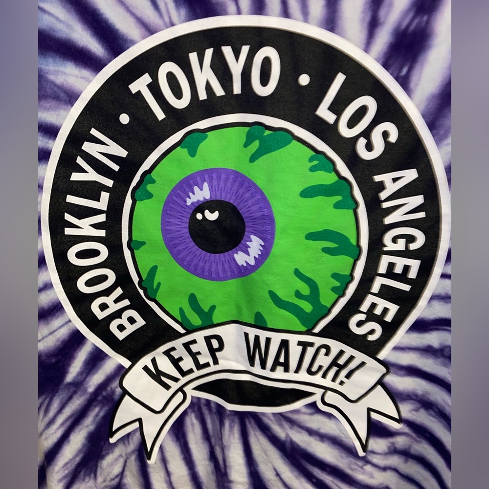 MNWKA Mishka NYC tie-dye cut off T-shirt